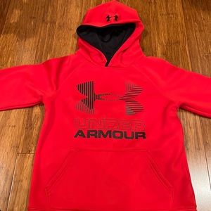 Under Armor (Red) Hoodie Kids Medium